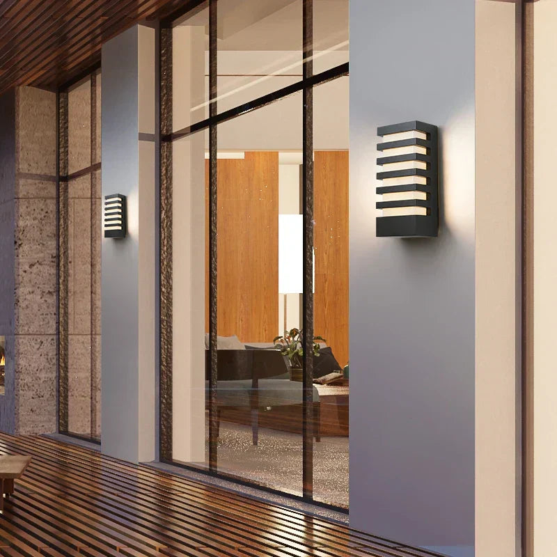 LED-Wandleuchte Außen | Aluminium | IP65 | Warmweiß
