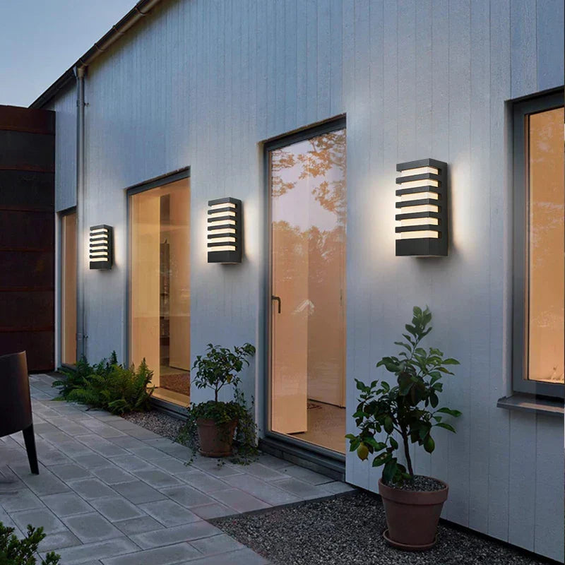 LED-Wandleuchte Außen | Aluminium | IP65 | Warmweiß
