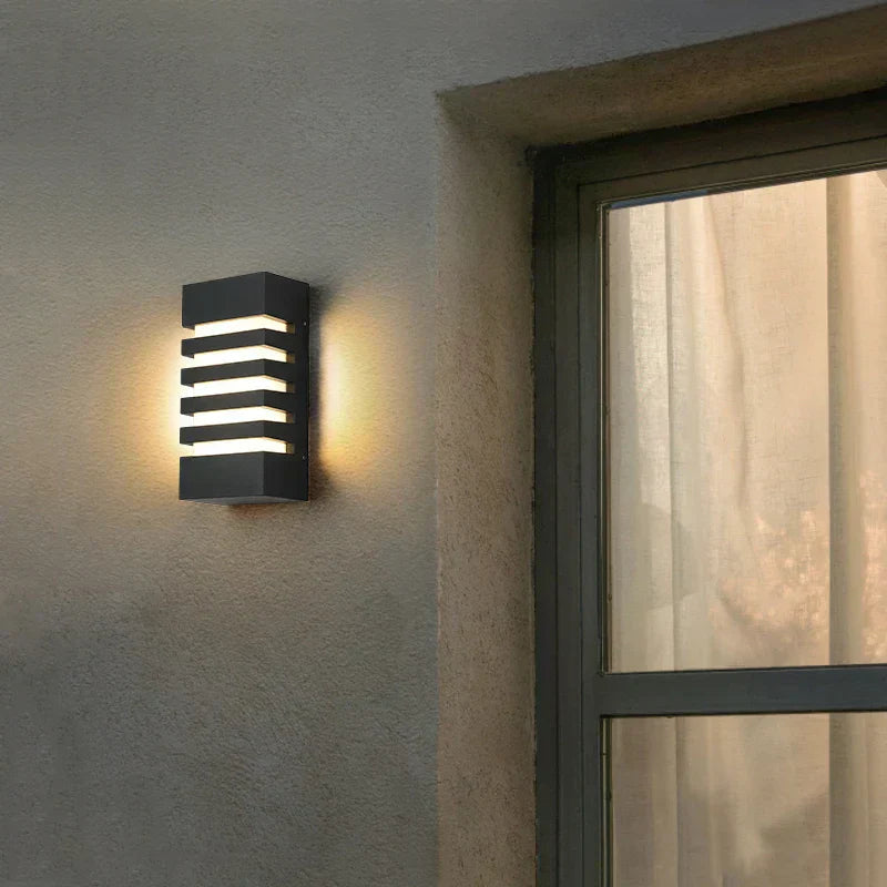 LED-Wandleuchte Außen | Aluminium | IP65 | Warmweiß