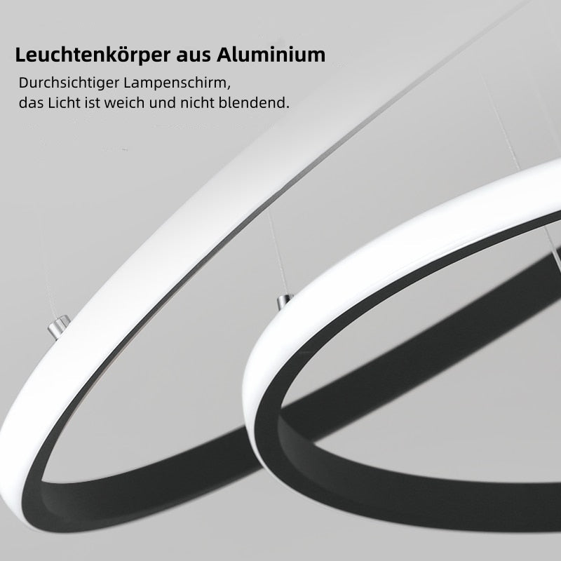 LED-Pendelleuchte | Modernes Ring-Design | Innenbeleuchtung