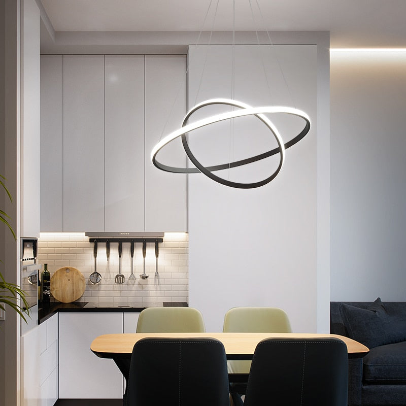 LED-Pendelleuchte | Modernes Ring-Design | Innenbeleuchtung
