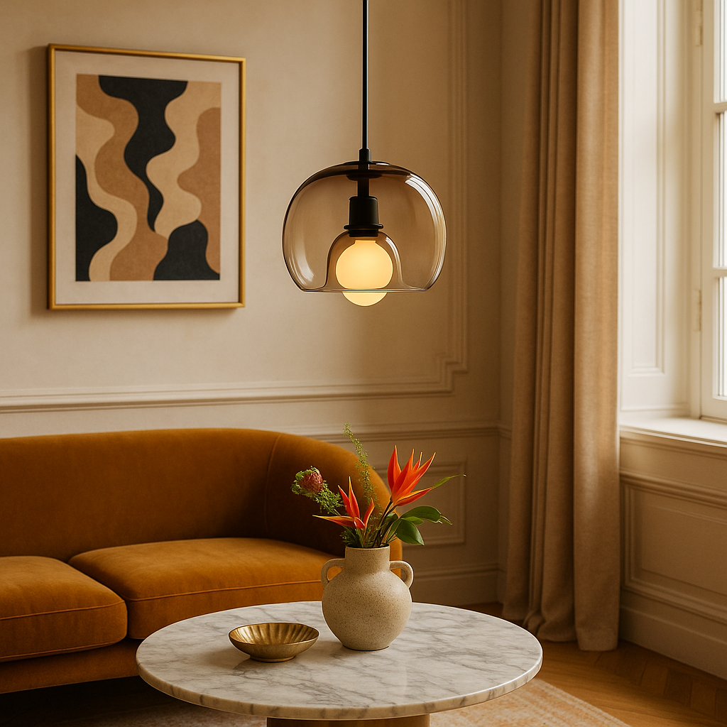 Pendelleuchte Ombre Glas | E27 | Warmweiß | Modern