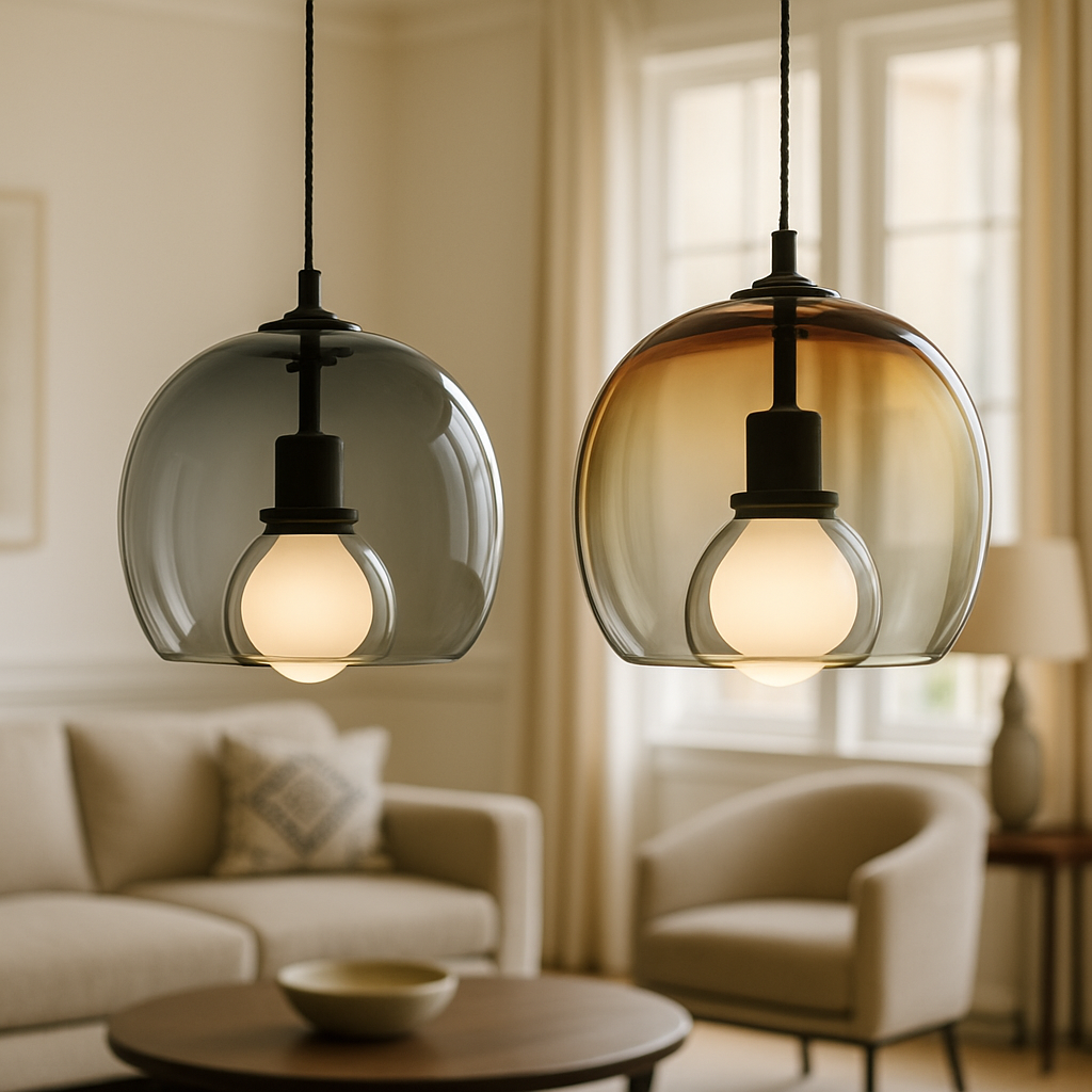 Pendelleuchte Ombre Glas | E27 | Warmweiß | Modern