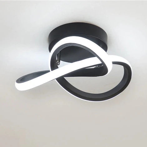 Moderne LED-Deckenleuchte | Schwarz & Weiß | Warmweiß / Kaltweiß | Wohnzimmer & Flur