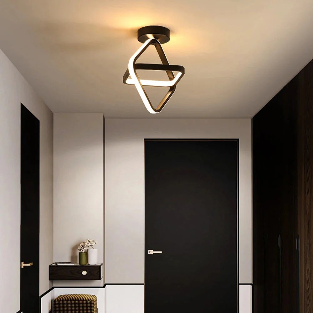 LED-Deckenleuchte | Modern | Schwarz oder Weiß | Flach & Energiesparend