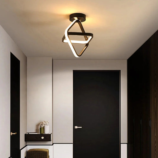 LED-Deckenleuchte | Modern | Schwarz oder Weiß | Flach & Energiesparend