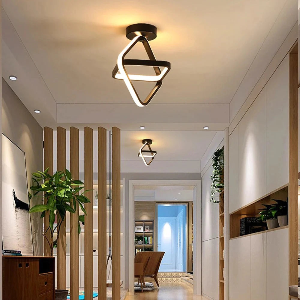 LED-Deckenleuchte | Modern | Schwarz oder Weiß | Flach & Energiesparend