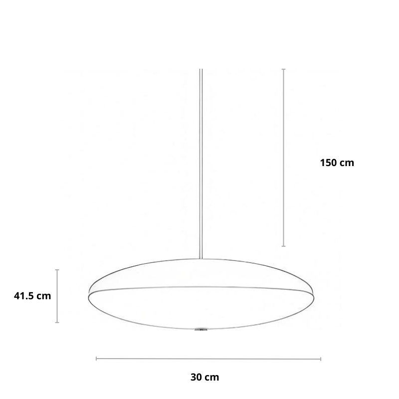 Ovale Pendelleuchte | Modernes Design | Höhenverstellbar | Wohnzimmer & Esszimmer