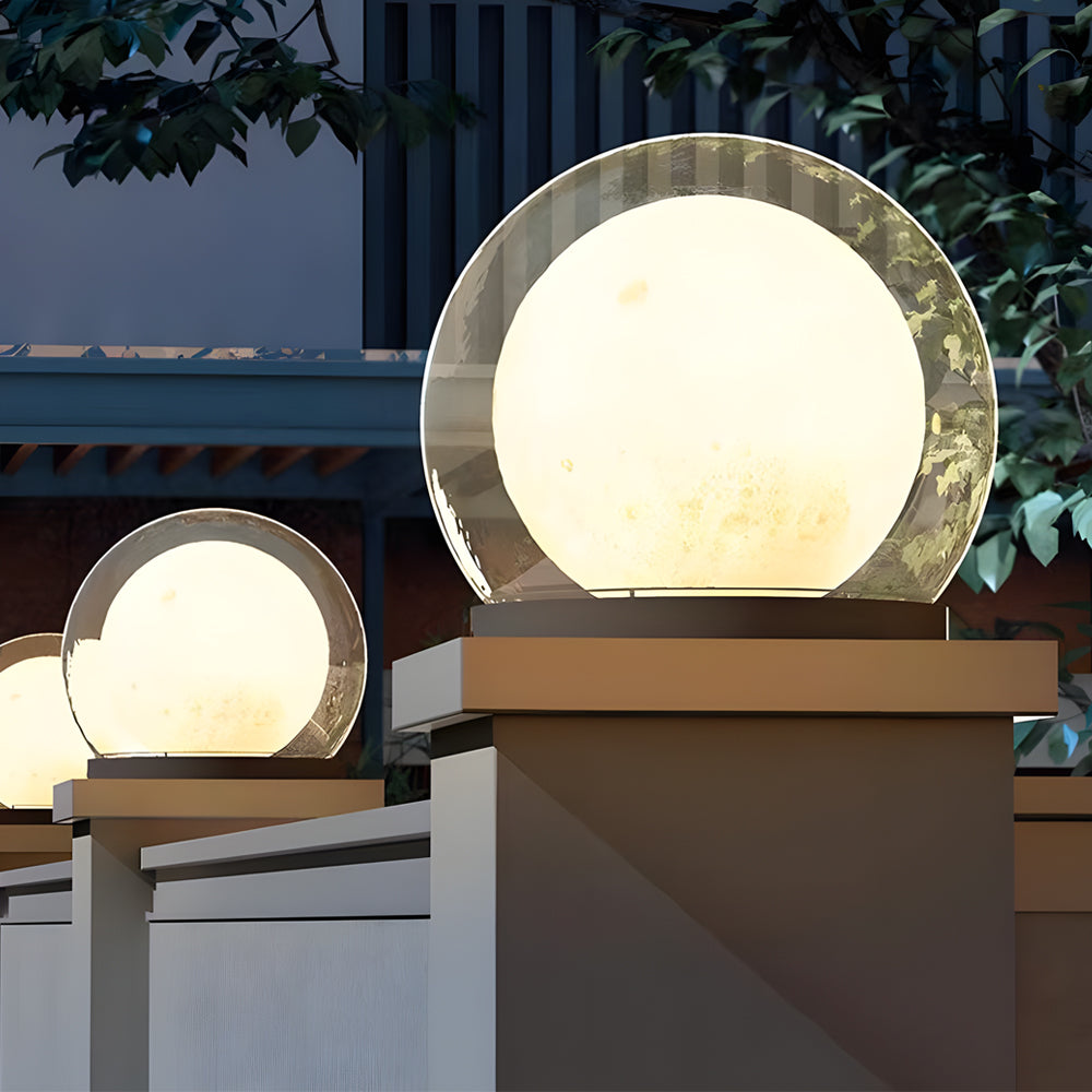 LED-Pfostenleuchte Kugel | Edelstahl | E27 | IP65 | Außen
