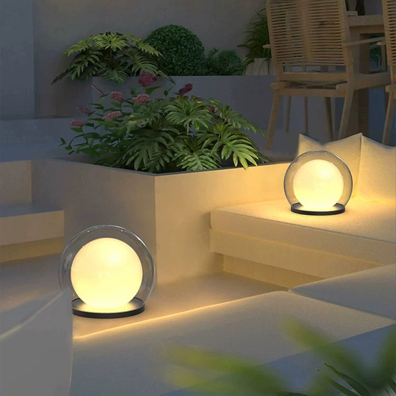 LED-Pfostenleuchte Kugel | Edelstahl | E27 | IP65 | Außen