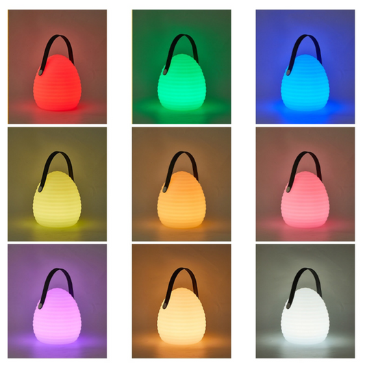 LED-Laterne Farbwechsel | Wiederaufladbar | Fernbedienung | Indoor & Outdoor