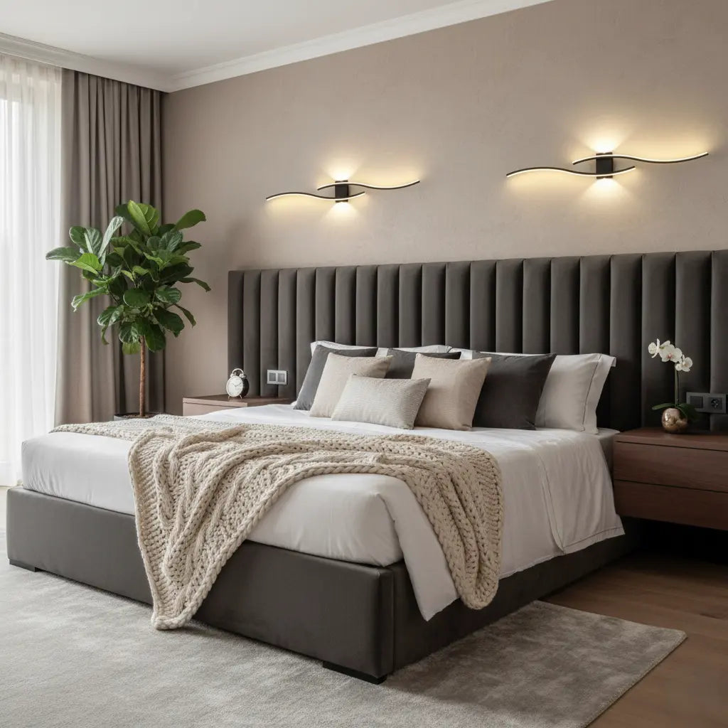 Moderne LED‑Wandleuchte | Doppelte Beleuchtung | Metall | Wohnzimmer & Esszimmer