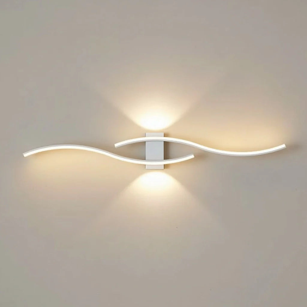 Moderne LED‑Wandleuchte | Doppelte Beleuchtung | Metall | Wohnzimmer & Esszimmer