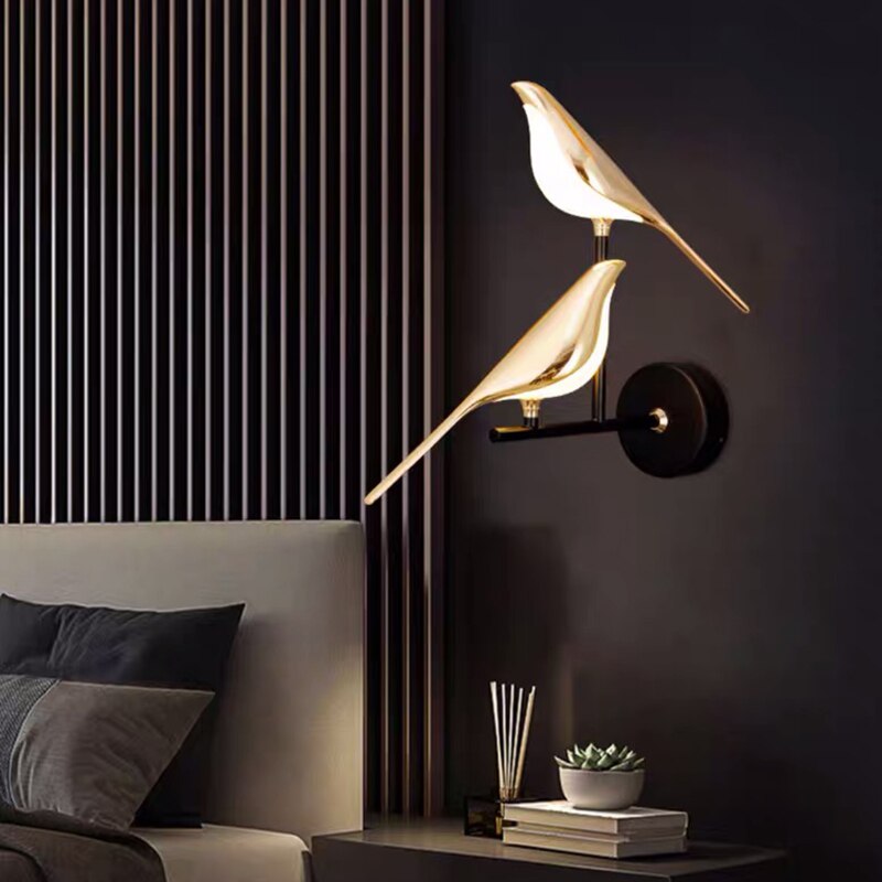 Wandleuchte | Modernes Design | Vogel-Form | LED Akzentbeleuchtung