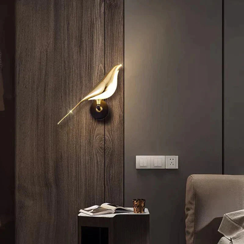Wandleuchte | Modernes Design | Vogel-Form | LED Akzentbeleuchtung