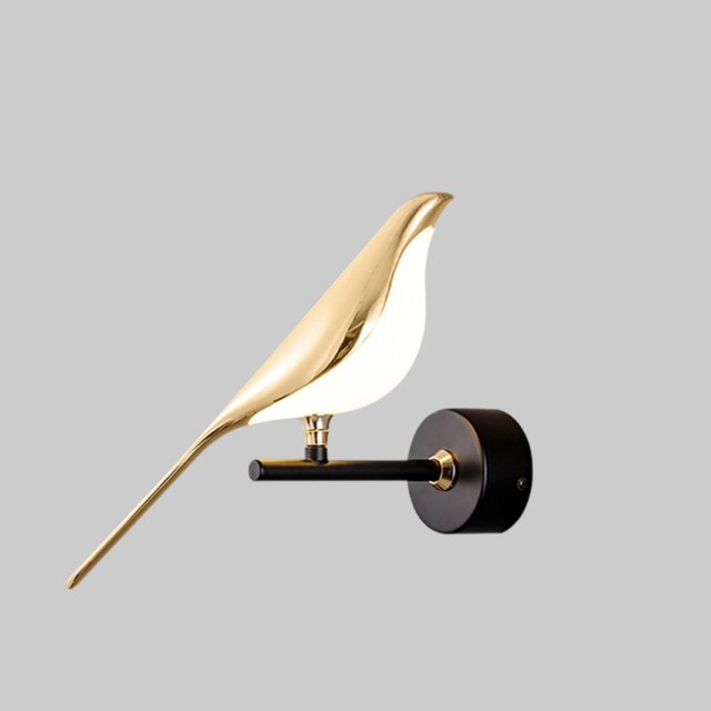 Wandleuchte | Modernes Design | Vogel-Form | LED Akzentbeleuchtung