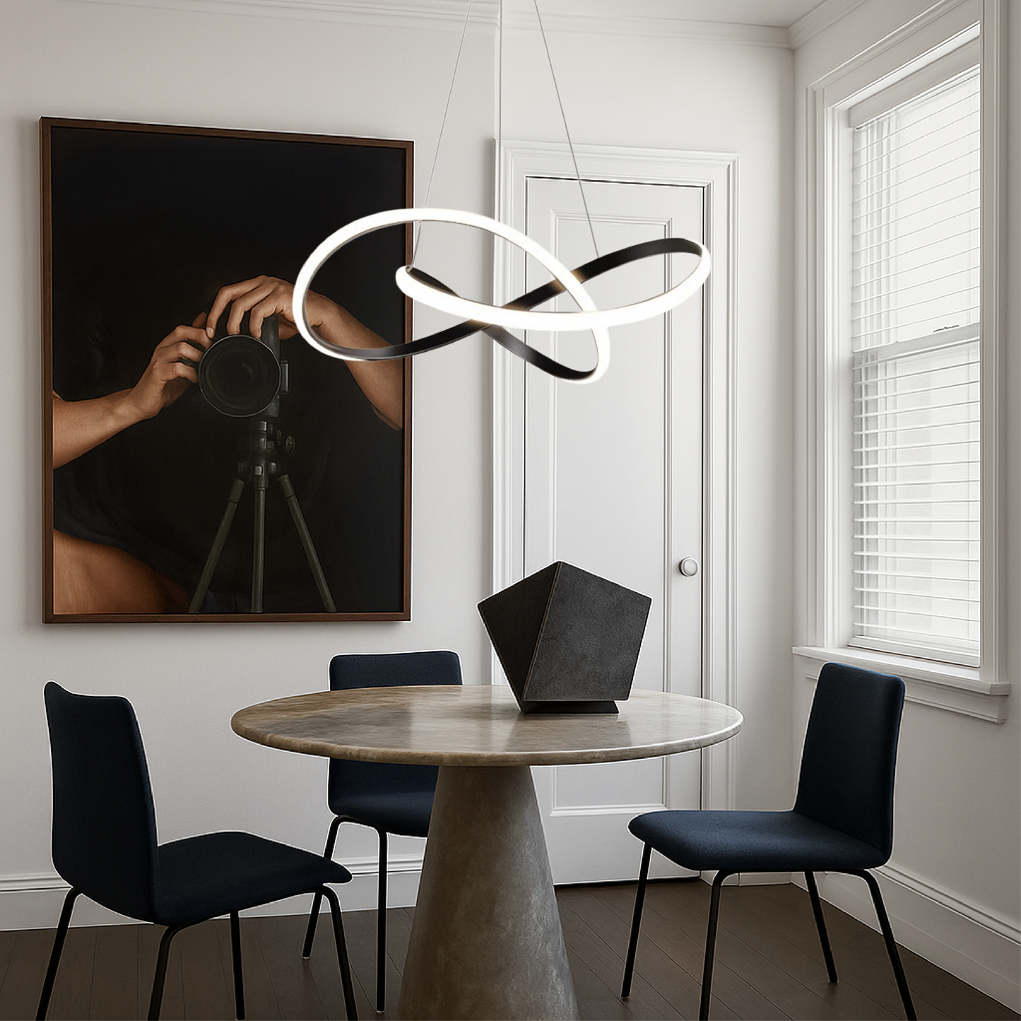 LED-Kronleuchter Modern | Acryl & Metall | Fernbedienung | 50–60 cm