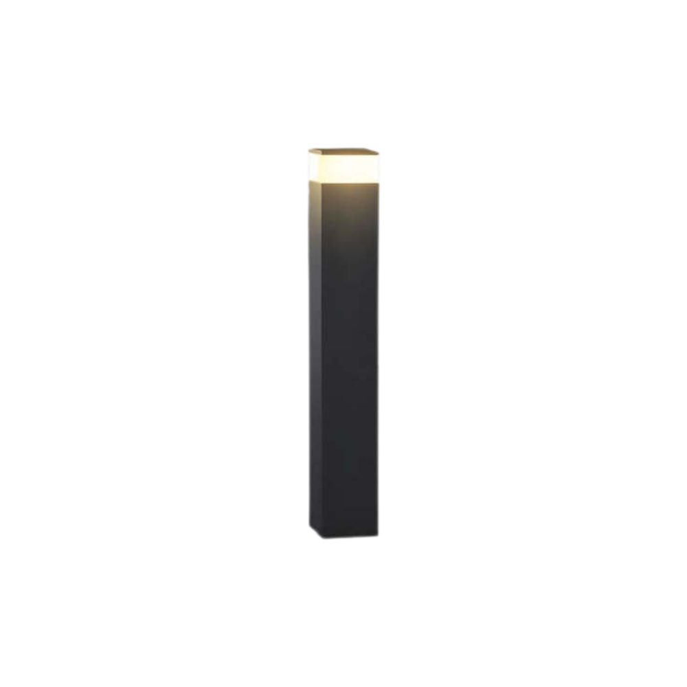 Solar-Pollerleuchte Rechteckig | LED Warmweiß | IP65 | Garten & Wege