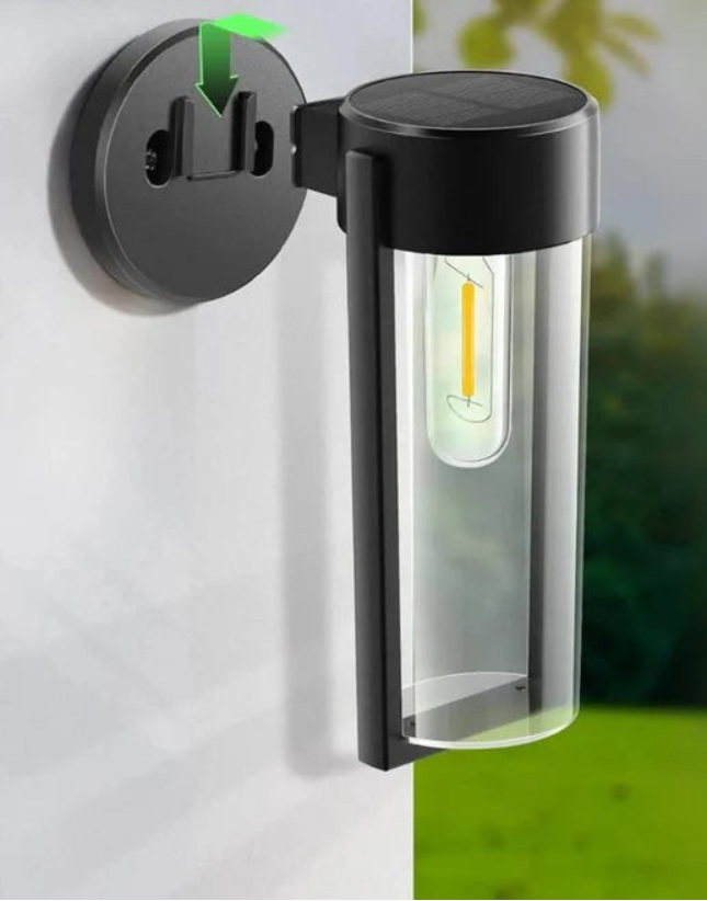 Solar-Wandlaterne LED | Warmweiß | IP65 | Außenbeleuchtung