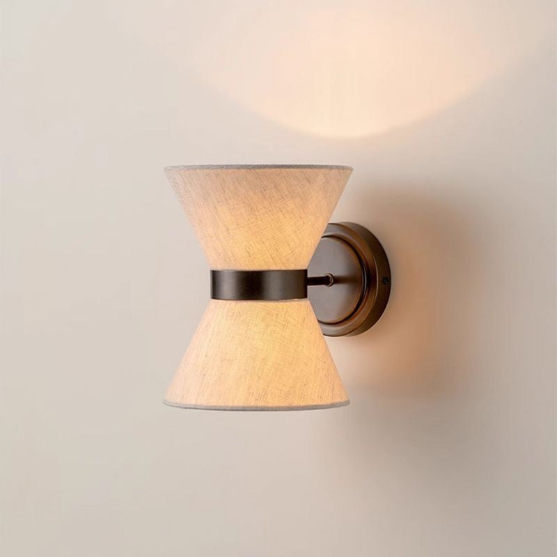 Wandleuchte Wabi-Sabi Stoff | G9 | Warmweiß | Modern