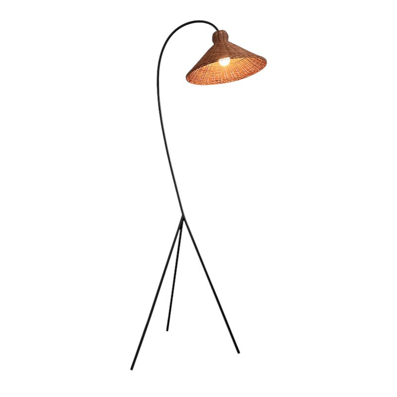 Stehlampe Bambus Tripod | E27 | Warmweiß | Skandinavisch