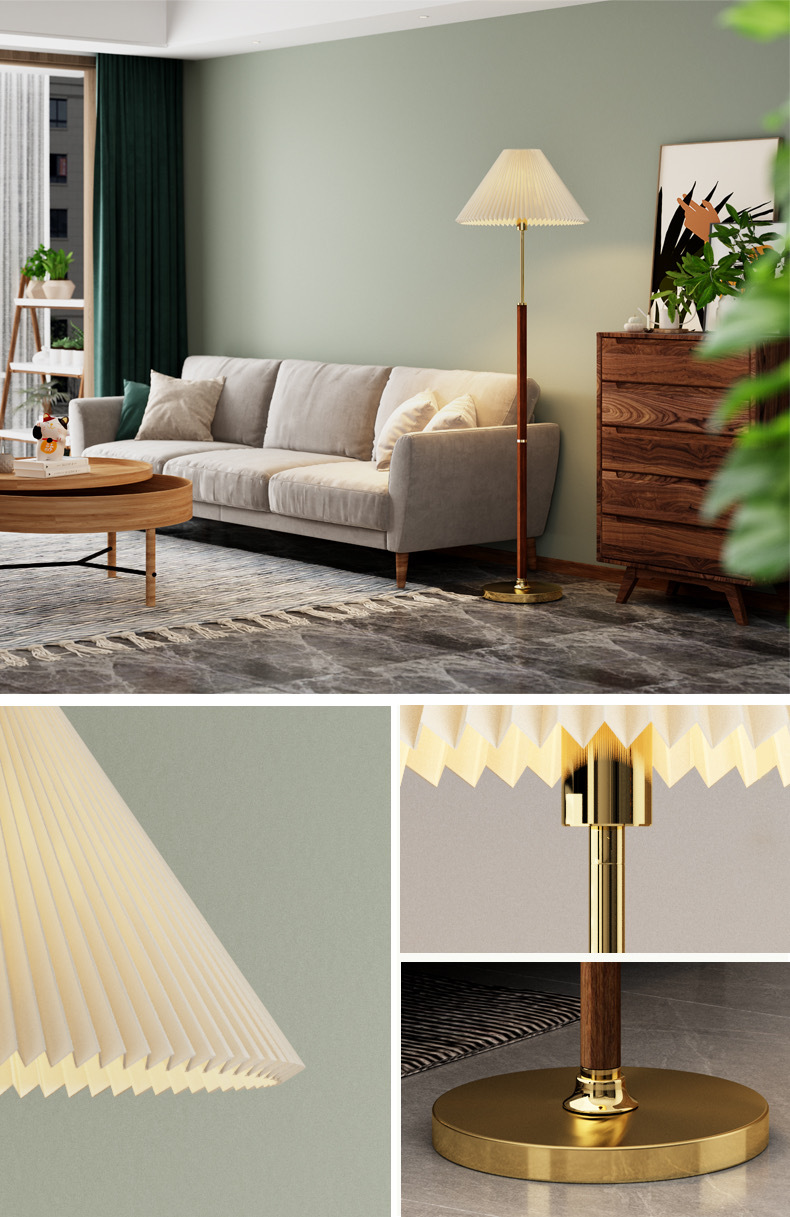 Bodenlampe Papier de Riz | Nordic Stil | E27 LED-Licht | Warmweiß