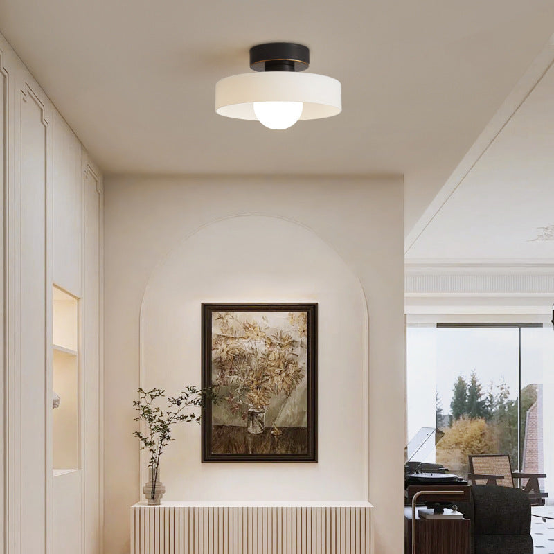 LED-Deckenleuchte | Bauhaus-Glas | 3-Farben-Dimmbar | Wohnzimmer & Flur