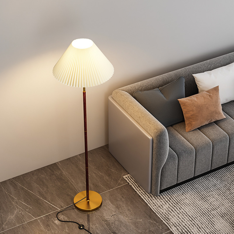 Bodenlampe Papier de Riz | Nordic Stil | E27 LED-Licht | Warmweiß