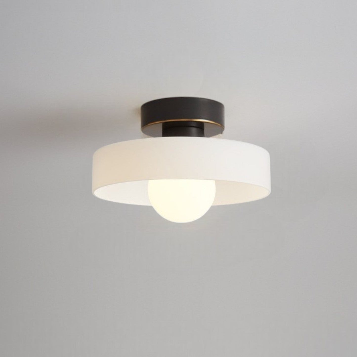 LED-Deckenleuchte | Bauhaus-Glas | 3-Farben-Dimmbar | Wohnzimmer & Flur
