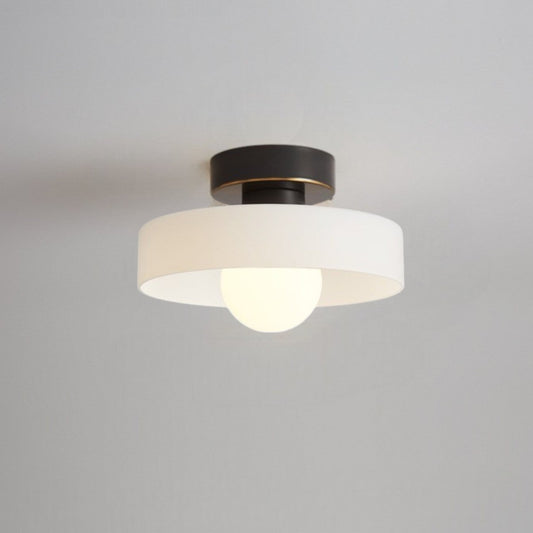 LED-Deckenleuchte | Bauhaus-Glas | 3-Farben-Dimmbar | Wohnzimmer & Flur