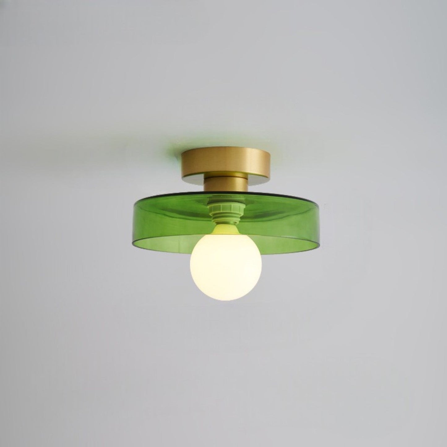 LED-Deckenleuchte | Bauhaus-Glas | 3-Farben-Dimmbar | Wohnzimmer & Flur