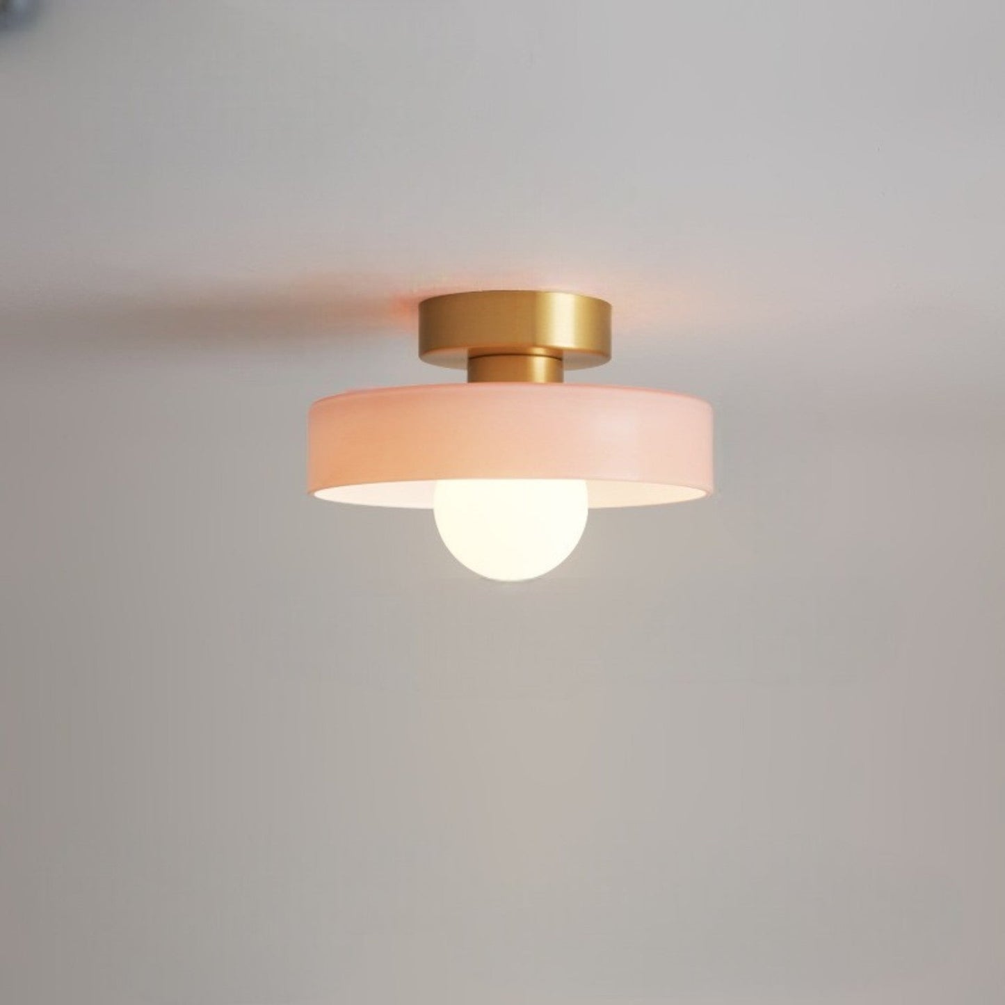 LED-Deckenleuchte | Bauhaus-Glas | 3-Farben-Dimmbar | Wohnzimmer & Flur