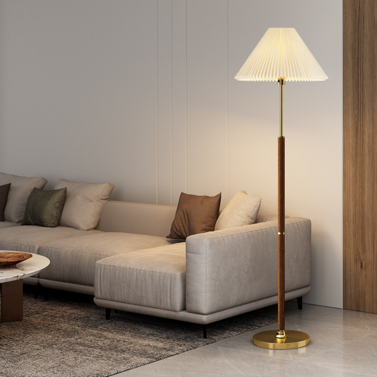 Bodenlampe Papier de Riz | Nordic Stil | E27 LED-Licht | Warmweiß