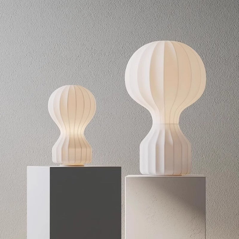Tischlampe Wabi-Sabi Stoff | E27 | Touch | Warmweiß