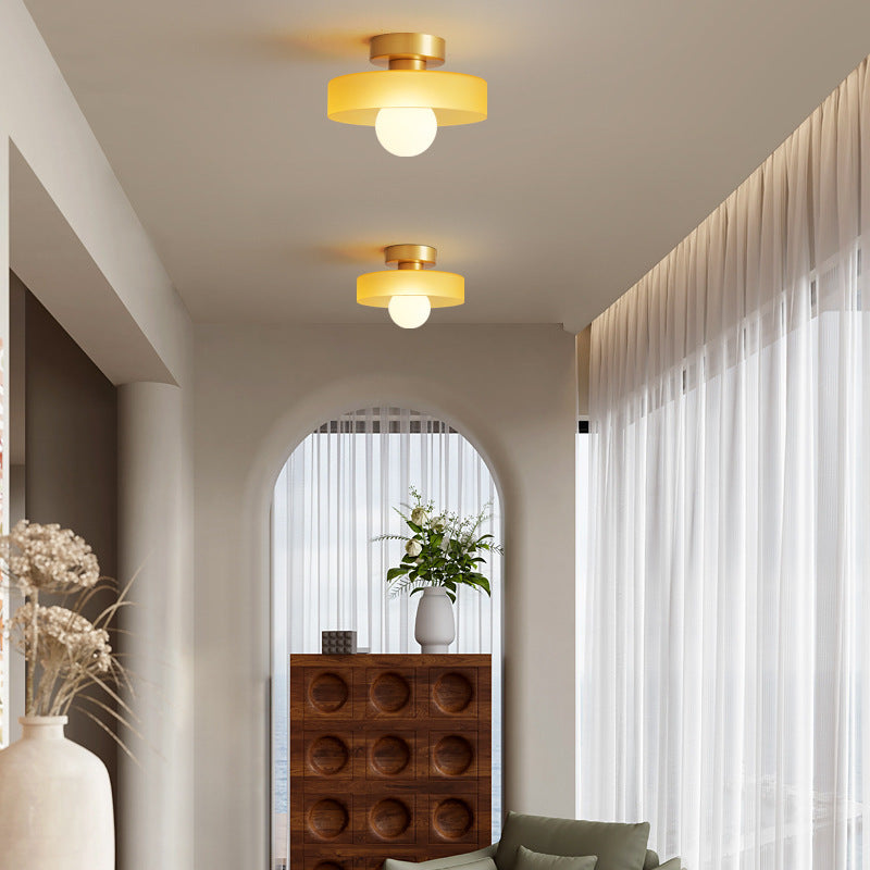 LED-Deckenleuchte | Bauhaus-Glas | 3-Farben-Dimmbar | Wohnzimmer & Flur