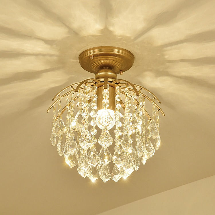 Kristall-Deckenleuchte | Wohnzimmer & Schlafzimmer | E27 LED-Licht | Elegant