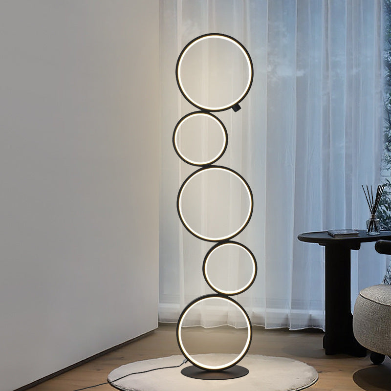 Stehlampe LED Ringe | Modern | 3000K Warmweiß | Minimalistisch