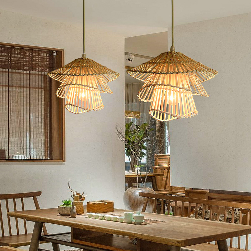Pendelleuchte Rattan Natur | E27 | Warmweiß | Boho