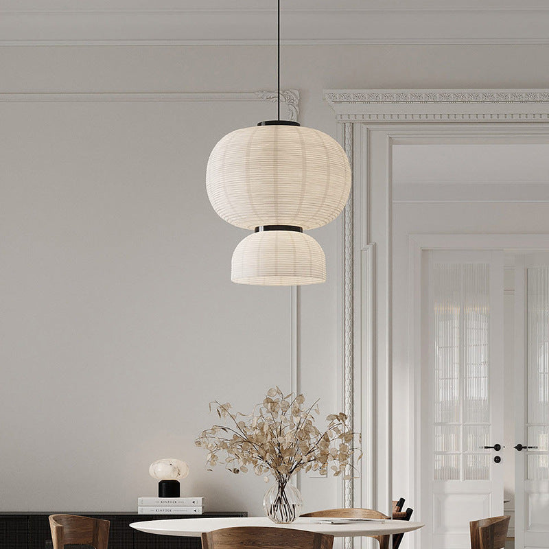 Pendelleuchte Stoff Wabi-Sabi | E27 | LED | Warmweiß