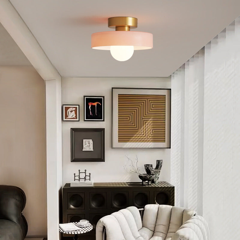 LED-Deckenleuchte | Bauhaus-Glas | 3-Farben-Dimmbar | Wohnzimmer & Flur