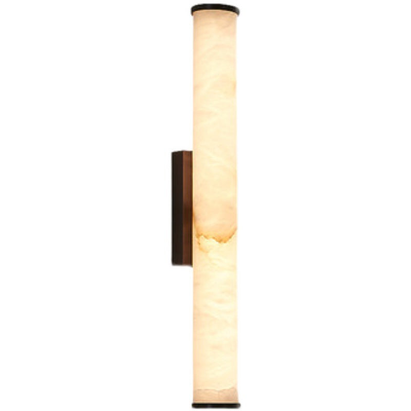 LED-Wandleuchte | Spanischer Marmor-Effekt & Kupfer-Akzente | Warmweißes Licht