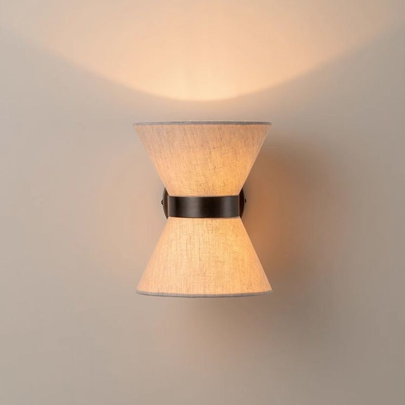 Wandleuchte Wabi-Sabi Stoff | G9 | Warmweiß | Modern