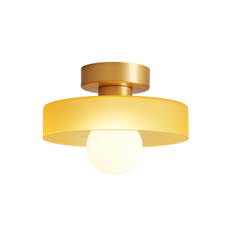 LED-Deckenleuchte | Bauhaus-Glas | 3-Farben-Dimmbar | Wohnzimmer & Flur