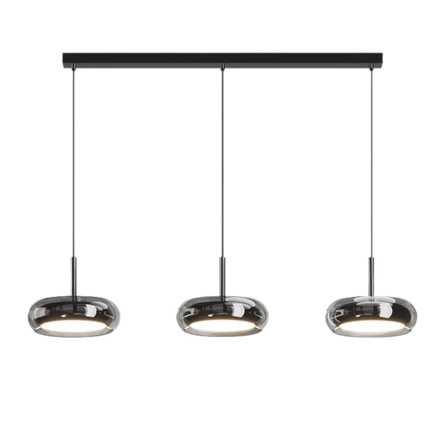 Pendelleuchte 3-flammig Glas | LED | Modern | Linear