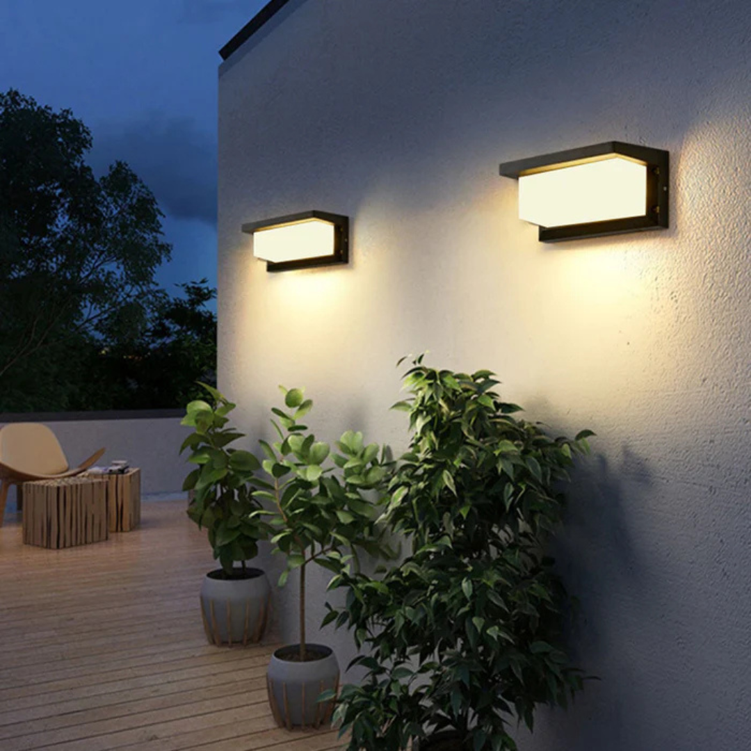 LED-Wandleuchte mit Bewegungsmelder | 3000K Warmweiß | IP65 | Außen