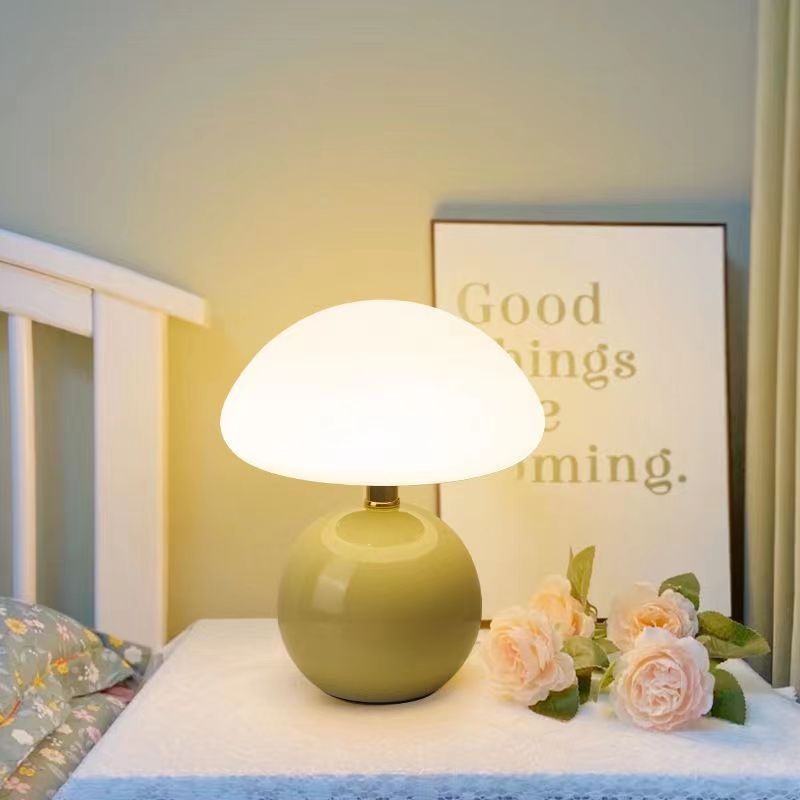 LED-Tischlampe Rund | Keramik | 3 Lichtfarben | Modern