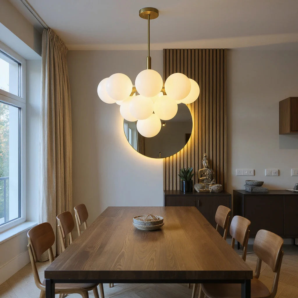 Pendelleuchte | Glasbollen | 5- oder 13-flammig | Modern & Vielseitig