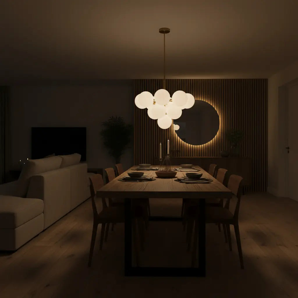 Pendelleuchte | Glasbollen | 5- oder 13-flammig | Modern & Vielseitig