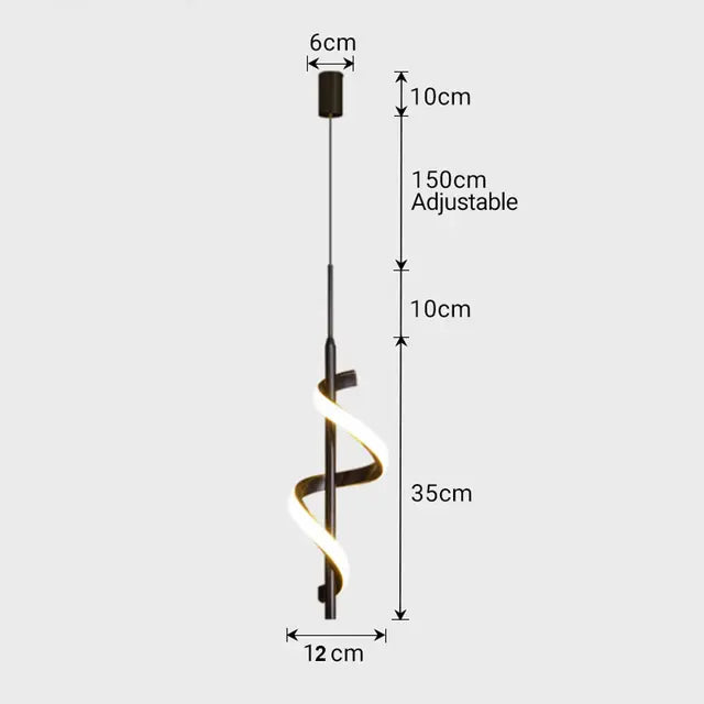 Design‑Pendelleuchte | Modern | Schwarz & Gold | Schlafzimmer & Wohnzimmer