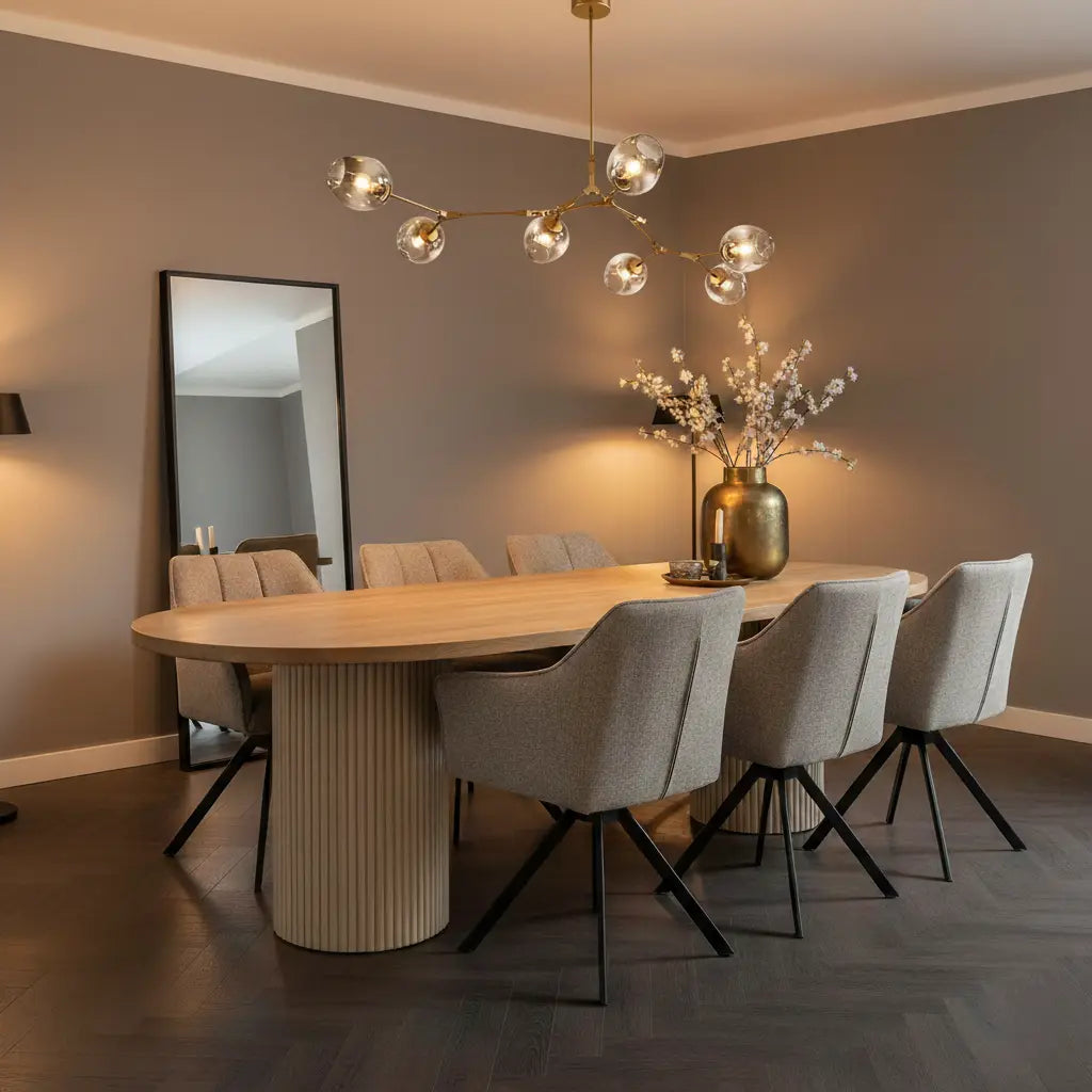 Wohnzimmer Pendelleuchte | Bewegliche Arme | Glasvarianten & Größen